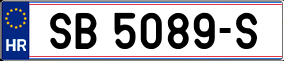 Trailer License Plate